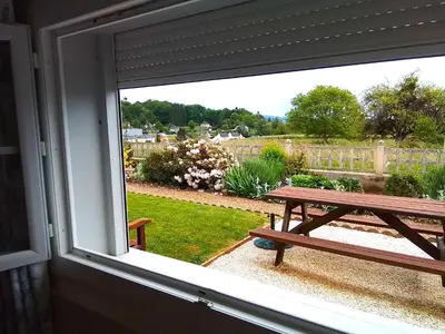 Balcon ou terrasse dans l'établissement Le Terrier