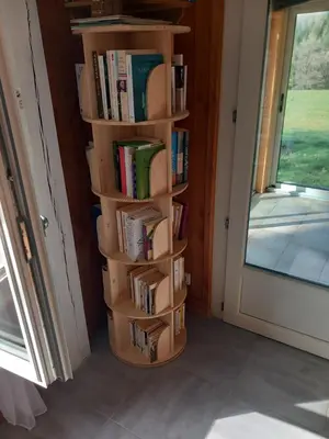 Bibliothèque dans la maison de vacances