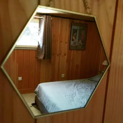 Un ou plusieurs lits dans un hébergement de l'établissement Gîte de pleine nature en dordogne