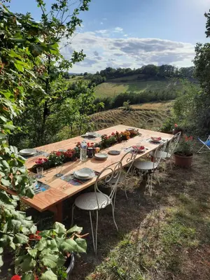 Paysage naturel près de le séjour chez l'habitant