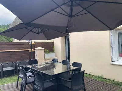Terrasse ou espace extérieur de l'établissement Un bol d’air à la campagne