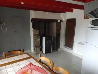 Cuisine ou kitchenette dans l'établissement Maison de montagne