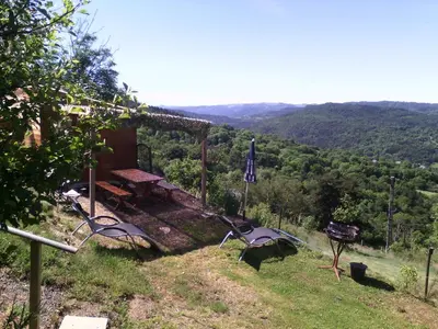 Paysage naturel près de le chalet