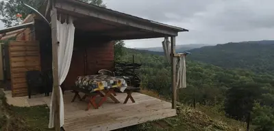 Paysage naturel près de le chalet