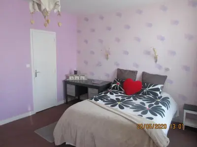 Un ou plusieurs lits dans un hébergement de l'établissement chambre chez l'habitant
