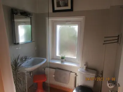 Salle de bains dans l'établissement chambre chez l'habitant