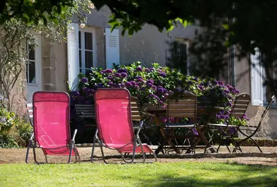 Jardin de l'établissement Le Masbareau, Chambre et Table d'Hôtes de Charme, B&B