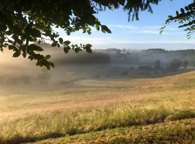 Paysage naturel près de la maison de vacances