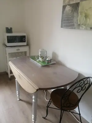 Cuisine ou kitchenette dans l'établissement Le petit nid