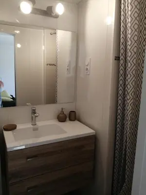 Salle de bains dans l'établissement Le petit nid