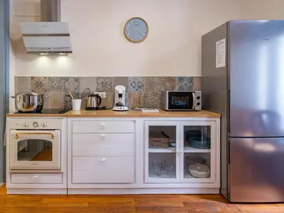 Cuisine ou kitchenette dans l'établissement La Villa François Premier