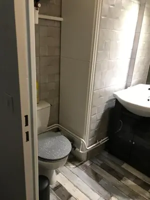 Salle de bains dans l'établissement Appartement au pied des pistes