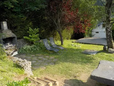 Jardin de l'établissement Chalet des cascades