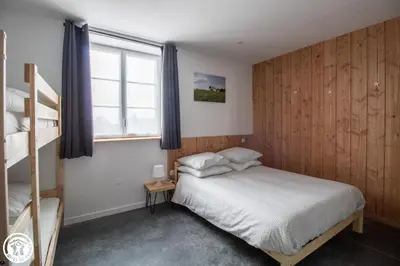 Un ou plusieurs lits dans un hébergement de l'établissement Gîte de Granit GRIS