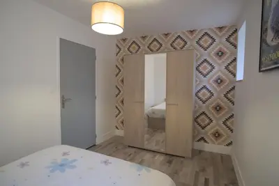 Un ou plusieurs lits dans un hébergement de l'établissement Villa Jean Julien - Le Guéry - Wifi - 2 chambres - 4 personnes