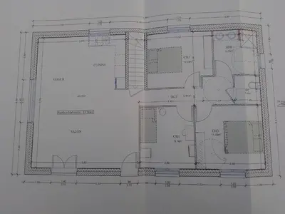 Plan de l'établissement La Masquénada 85 m2, neuve, moderne, confort avec grand garage