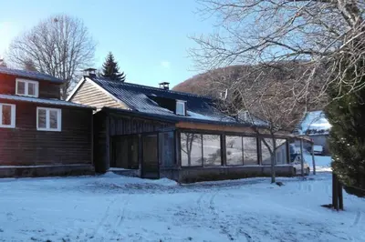 L'établissement Chalet en pleine nature pour 12 personnes en hiver