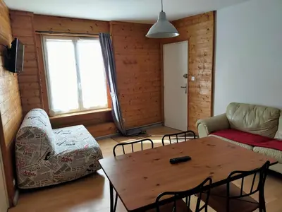 Coin salon dans l'établissement Agréable appartement de 48 m² en RDC