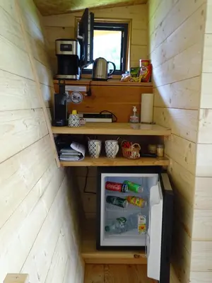 Cuisine ou kitchenette dans l'établissement LOGIS LAS CROZAS La Poupe