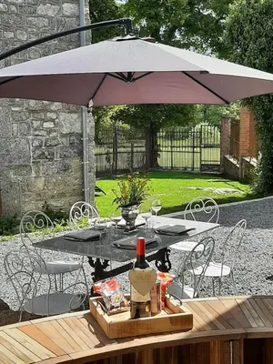 Jardin de l'établissement Luxe gîte met authentieke kamers in de Creuse, France