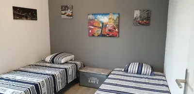 Un ou plusieurs lits dans un hébergement de l'établissement Petite maison en pierre au coeur du Périgord noir proche de Sarlat et Rocamadour