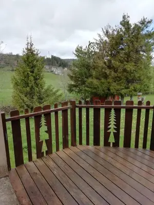 Paysage naturel près de le chalet