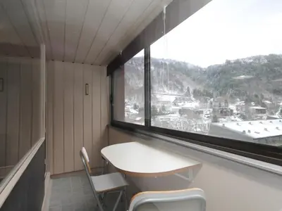 Vue générale sur la montagne ou vue sur la montagne depuis l'appartement