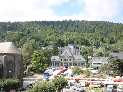 Vue générale sur la montagne ou vue sur la montagne depuis l'appartement