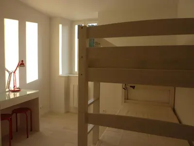 Un ou plusieurs lits dans un hébergement de l'établissement Duplex rénové 3 pièces, 6 pers., lumineux, Mont-Dore - FR-1-608-30