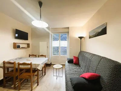 Télévision ou salle de divertissement dans l'établissement Bel appartement T2 en centre avec balcon, wifi, pour 4 pers. - FR-1-608-57