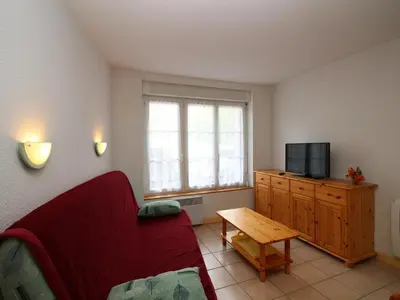 Télévision ou salle de divertissement dans l'établissement Mont-Dore: Appartement 2 pièces proche Thermes, Pratique pour 4 - FR-1-608-112