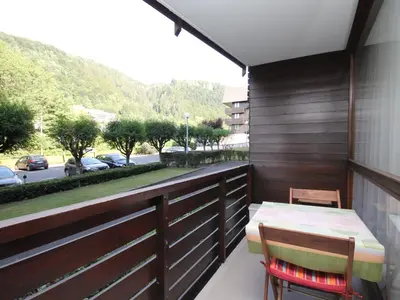 Vue générale sur la montagne ou vue sur la montagne depuis l'appartement