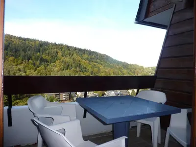 Vue générale sur la montagne ou vue sur la montagne depuis l'appartement