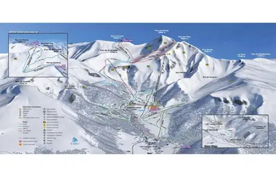 Vue générale sur la montagne ou vue sur la montagne depuis le chalet