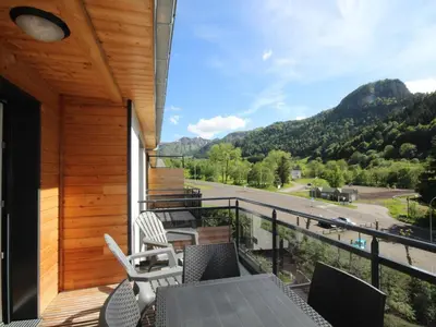 Vue générale sur la montagne ou vue sur la montagne depuis l'appartement