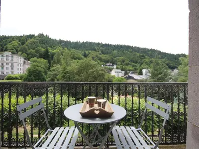 Vue générale sur la montagne ou vue sur la montagne depuis l'appartement