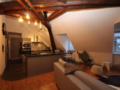 Cuisine ou kitchenette dans l'établissement Mont-Dore: Beau T3 bis hyper centre avec wifi - FR-1-608-42