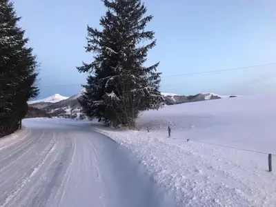 L'établissement Charmant T2 au Mont-Dore avec Garage Double et WiFi - FR-1-608-114 en hiver