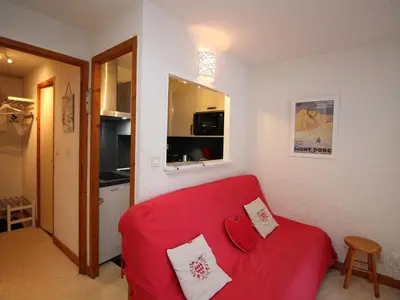 Cuisine ou kitchenette dans l'établissement Mont-Dore: T2 avec Balcon, Parking et WIFI - FR-1-608-125