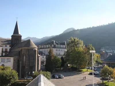 Vue générale sur la montagne ou vue sur la montagne depuis l'appartement