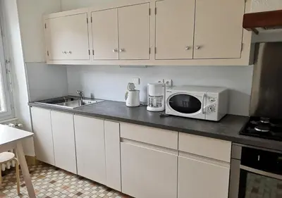 Cuisine ou kitchenette dans l'établissement GÎTE GUERY