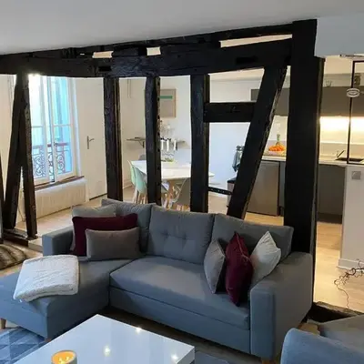 Charmant T3 cœur de ville avec parking option repas