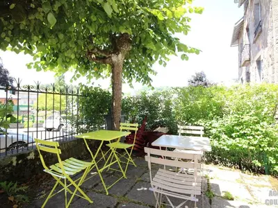 Jardin de l'établissement Appartement lumineux T4, proche centre et thermes, La Bourboule - FR-1-608-11