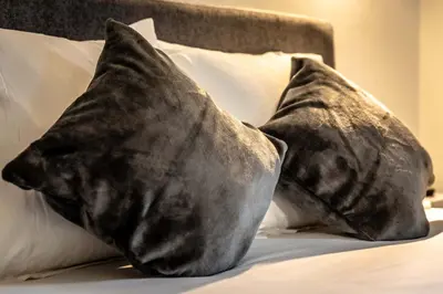 Un ou plusieurs lits dans un hébergement de l'établissement La Dame de Coeur - 1 chambre