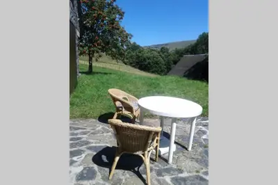 Vue générale sur la montagne ou vue sur la montagne depuis la maison de vacances