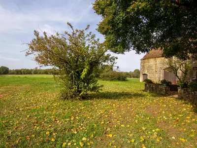 Jardin de l'établissement Maison de campagne avec cheminée, animaux acceptés, près de Sarlat - FR-1-616-31