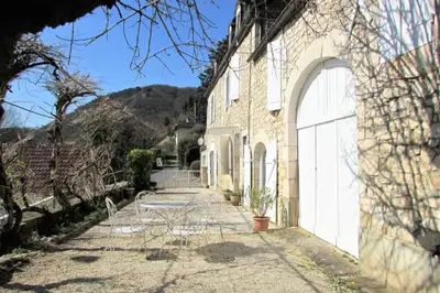 Vue générale sur la montagne ou vue sur la montagne depuis la maison de vacances
