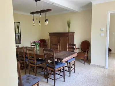 Coin salon dans l'établissement Maison de charme en Périgord 10 personnes La maison d'Albertine