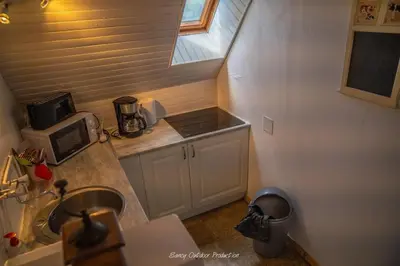 Cuisine ou kitchenette dans l'établissement les tilleuls