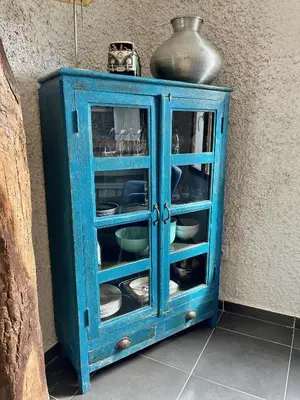 Cuisine ou kitchenette dans l'établissement La Belle Petite Ferme Rosiers de Julliac 19350